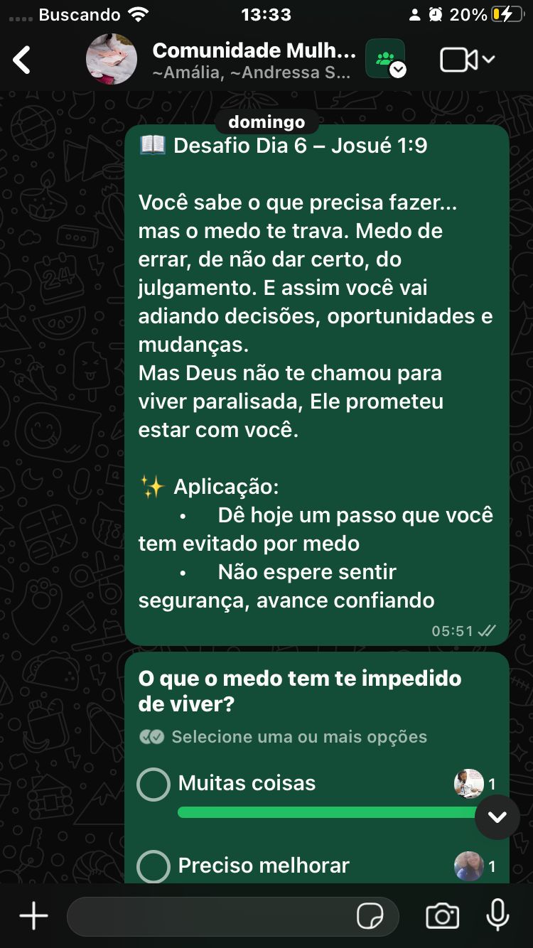 Print da comunidade